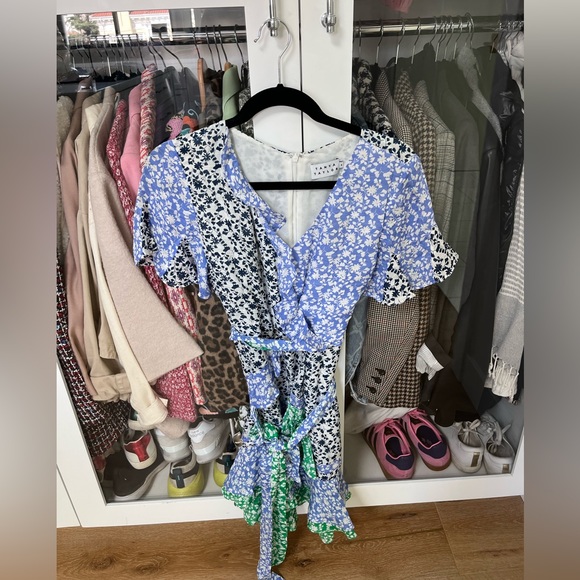 Tanya Taylor silk mini wrap dress, size 6 - Picture 4 of 7